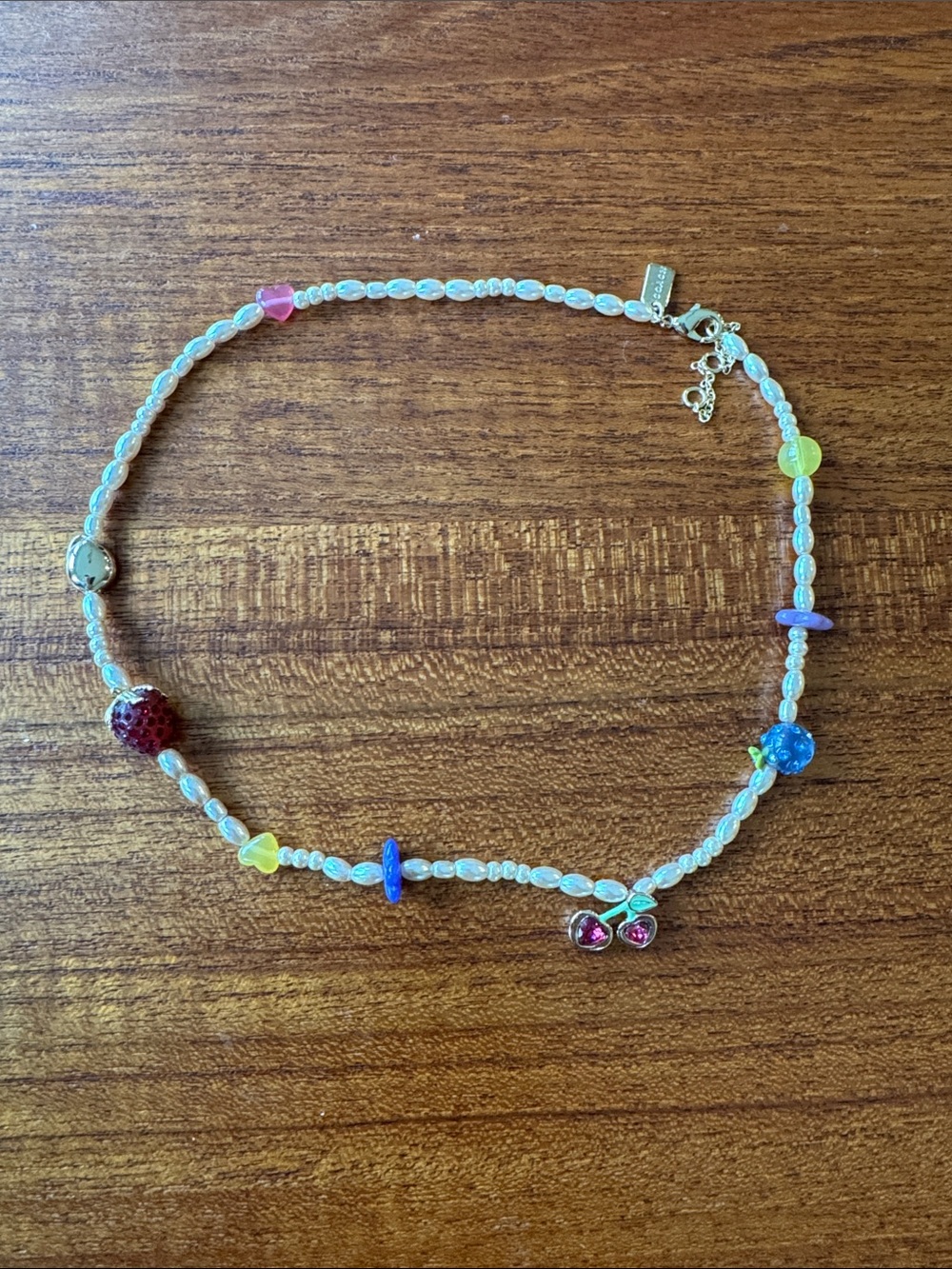 Coach - Colorful Beaded Necklace with Accents/Charms